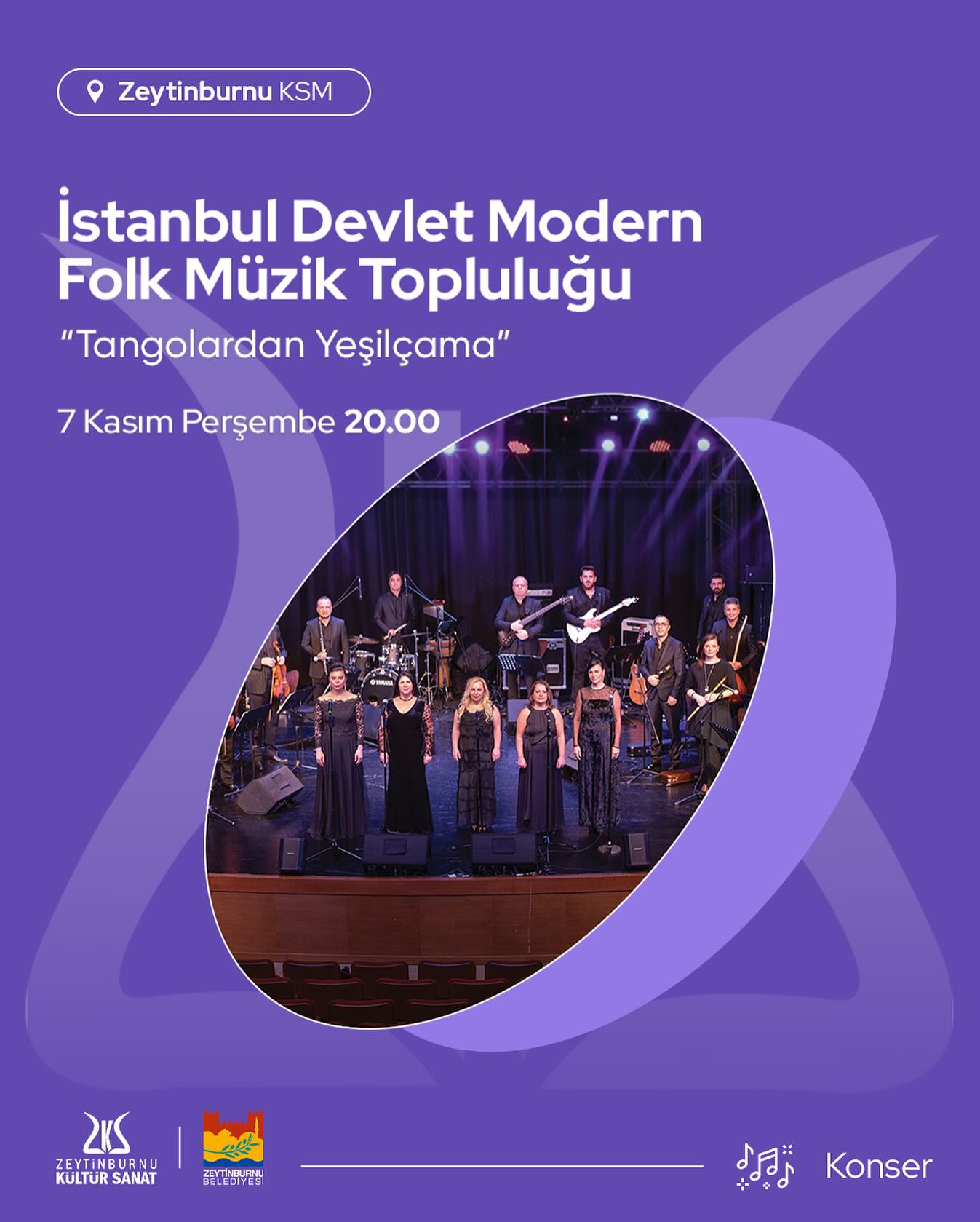 Zeytinburnu Belediyesi - İstanbul Devlet Modern Folk Müzik Topluluğu: Tangolardan Yeşilçama Konseri