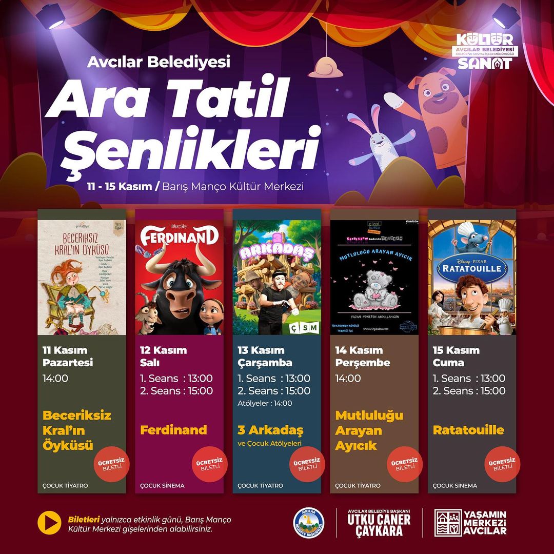 Avcılar Kültür Sanat - Ara Tatil Şenlikleri