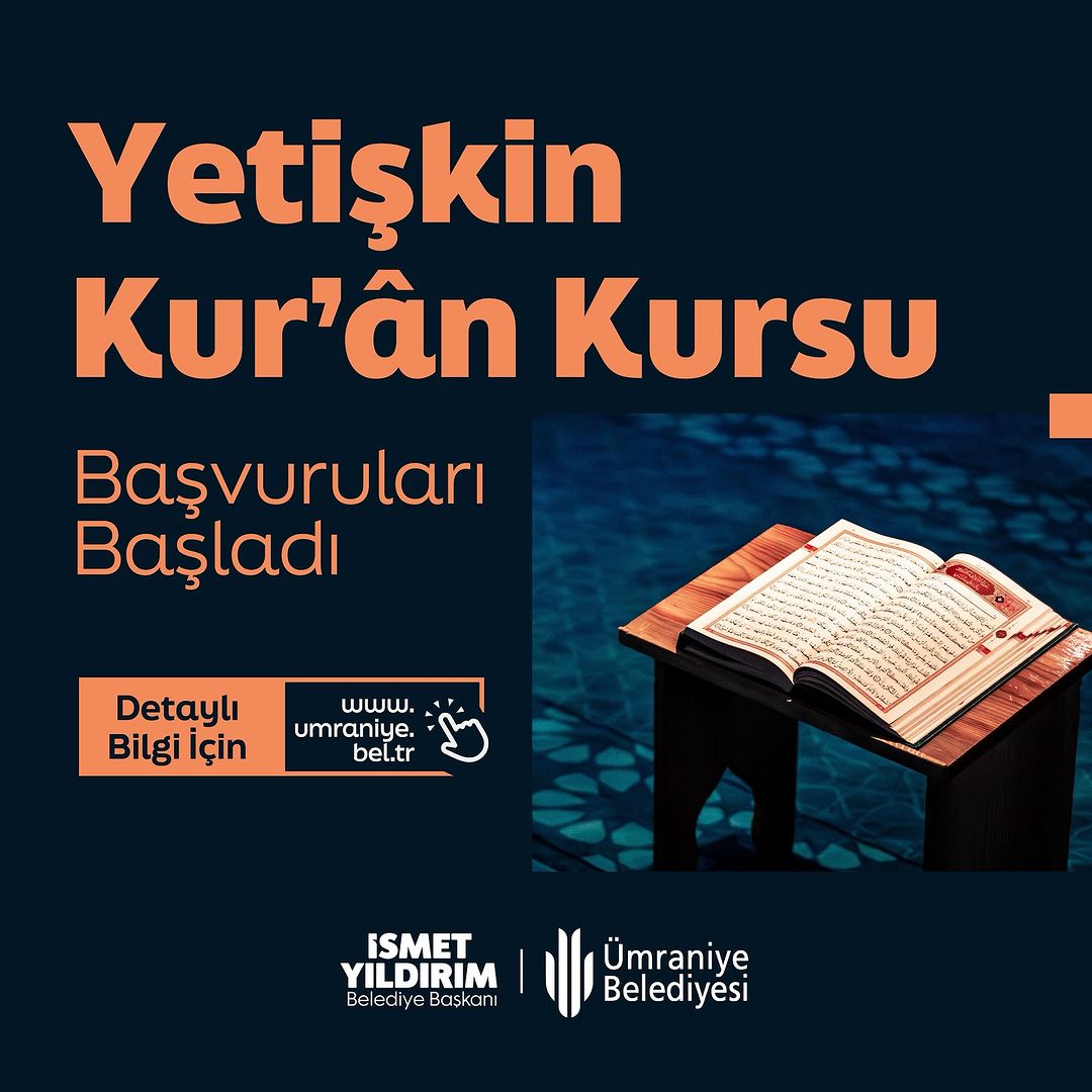 Ümraniye Belediyesi - "Yetişkin Kur’an Kursu” Kayıtları