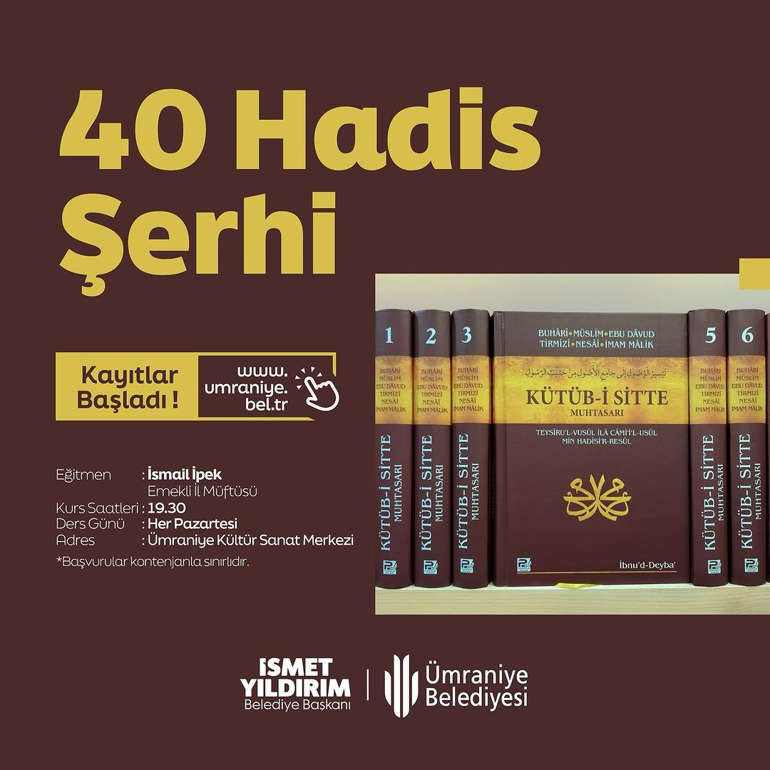 Ümraniye Belediyesi - "40 Hadis Şerhi" Kayıtları