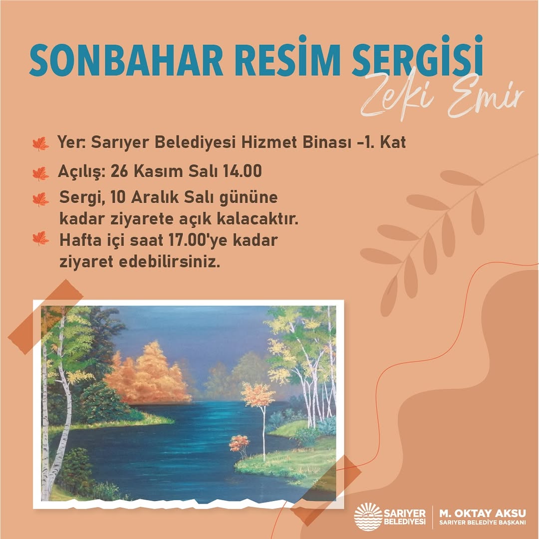 Sarıyer Kültür Sanat - Sonbahar Resim Sergisi