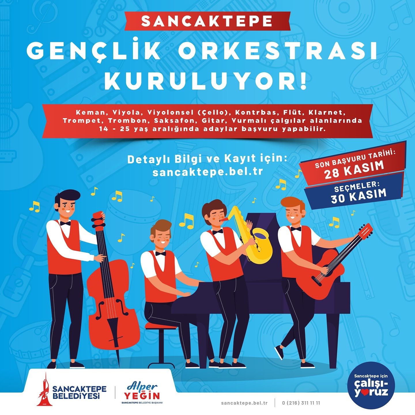 Sancaktepe Kültür Sanat - Sancaktepe Gençlik Orkestrası Başvuruları