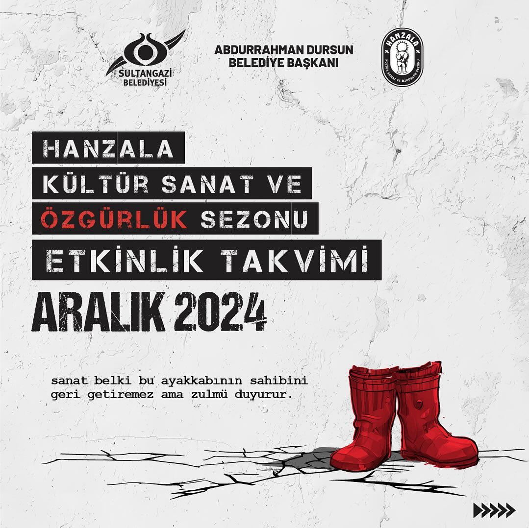 Sultangazi Belediyesi - Hanzala Kültür Sanat ve Özgürlük Sezonu: Aralık Ayı Etkinlik Takvimi