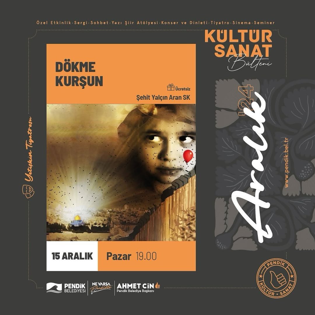Pendik Kültür Sanat - 9-15 Aralık Kültür Sanat Bülteni