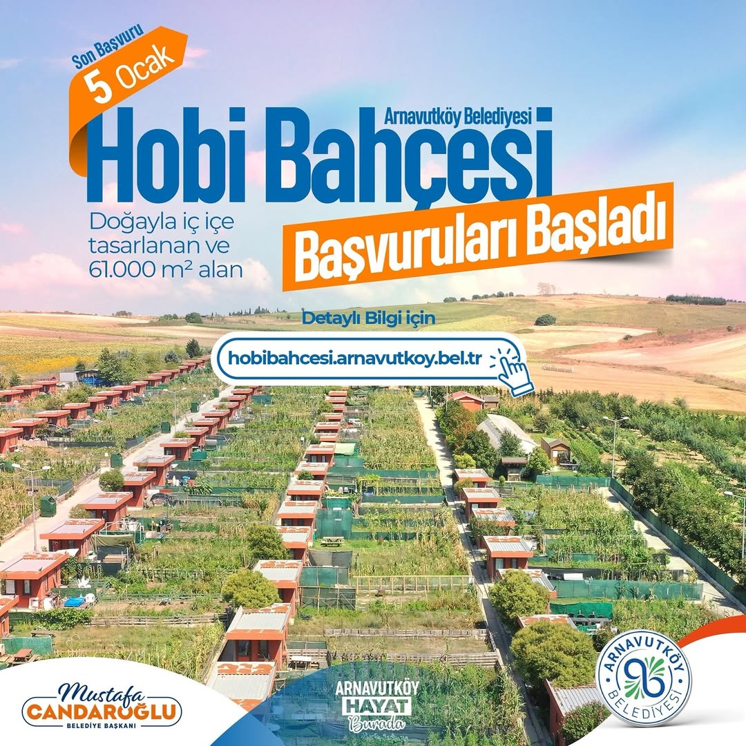 Arnavutköy Belediyesi - "Hobi Bahçesi" Başvuruları