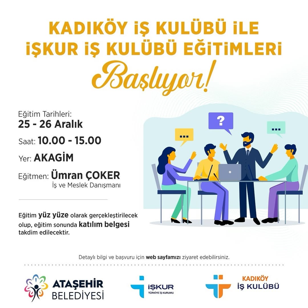 Ataşehir Belediyesi - İş Kulübü Eğitimleri