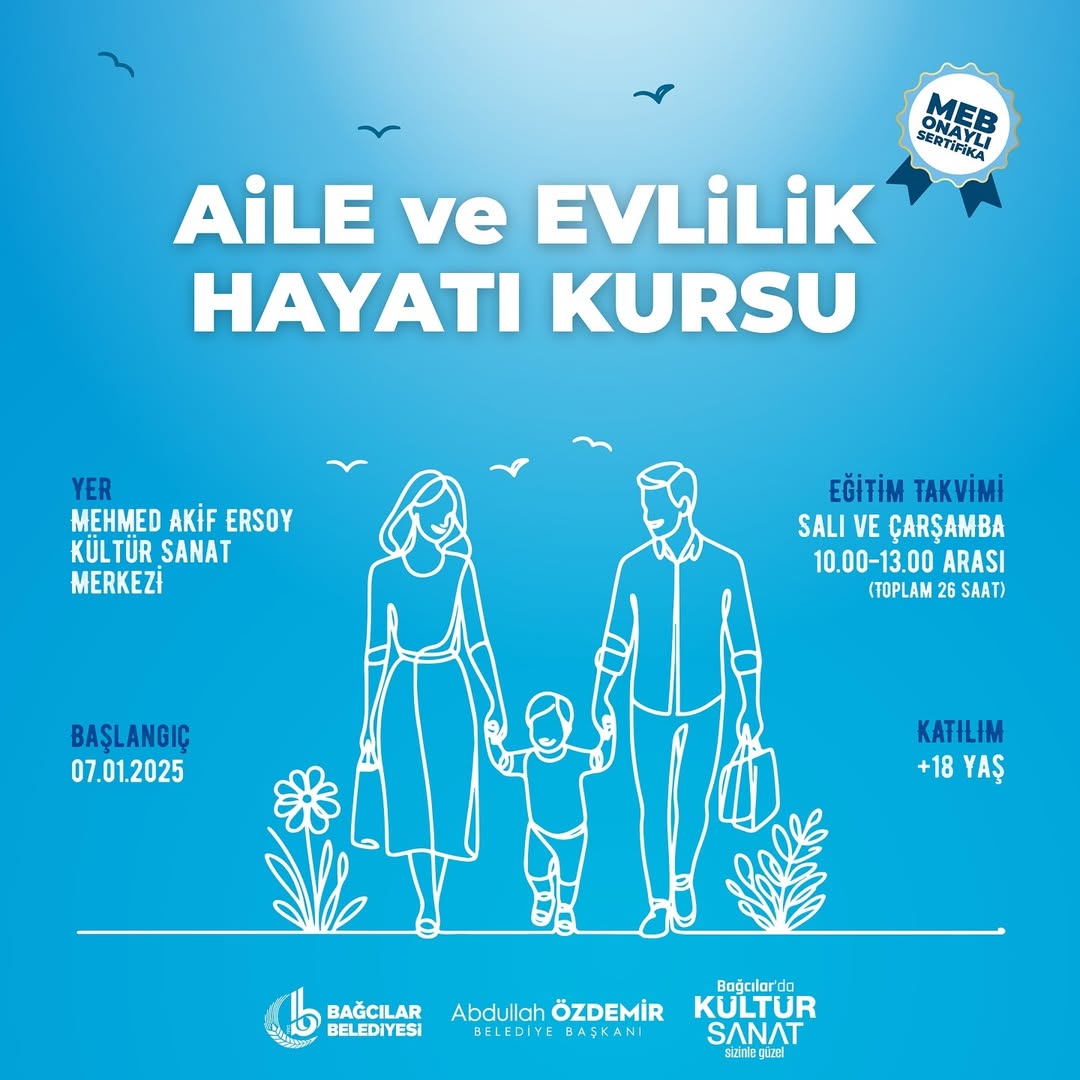 Bağcılar Belediyesi - Aile ve Evlilik Hayatı Kursu