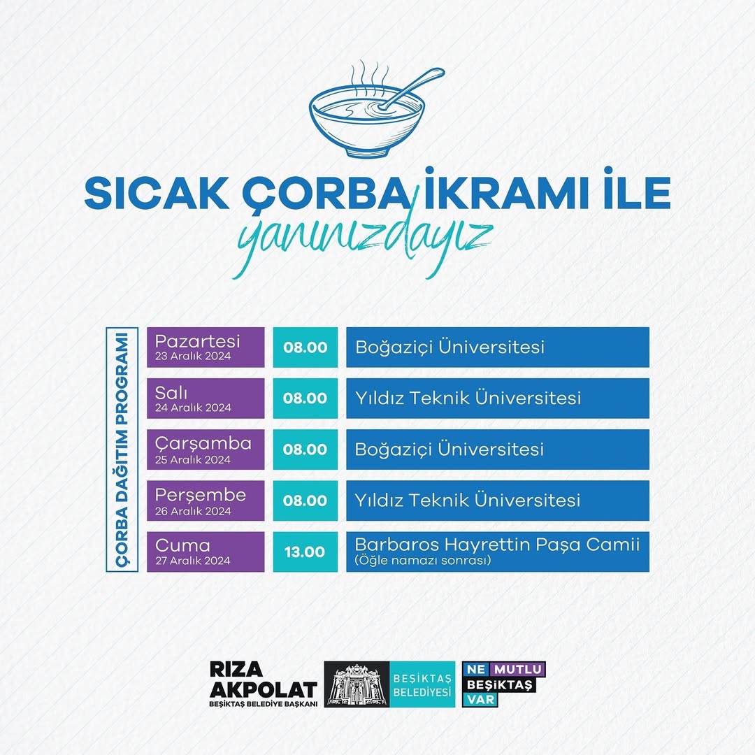Beşiktaş Belediyesi - Sıcak Çorba İkramı