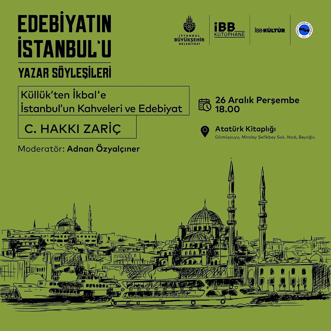 İBB Kütüphane  -  Edebiyatın İstanbul'u Yazar Söyleşileri