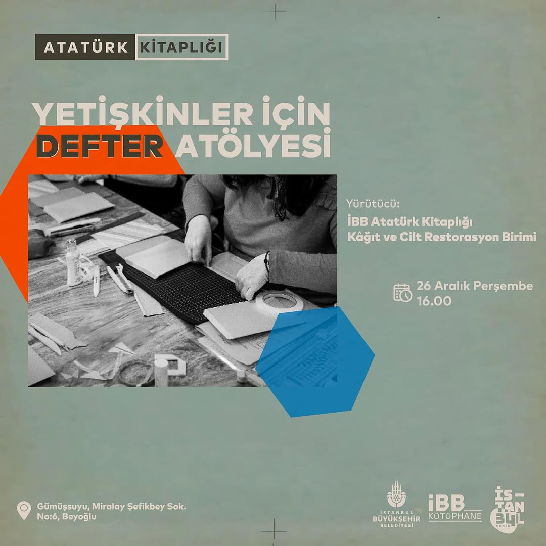 İBB Kütüphane  -  Defter Atölyesi