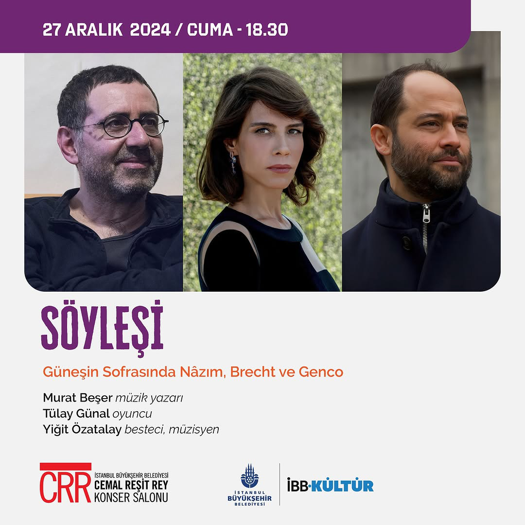 İBB Kültür  -  Güneşin Sofrasında Nâzım, Brecht ve Genco