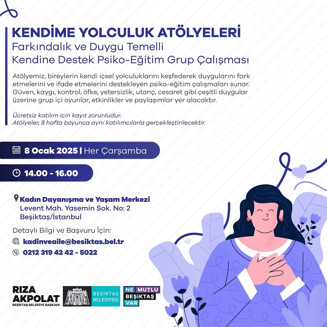 Beşiktaş Belediyesi - Kendime Yolculuk Atölyeleri