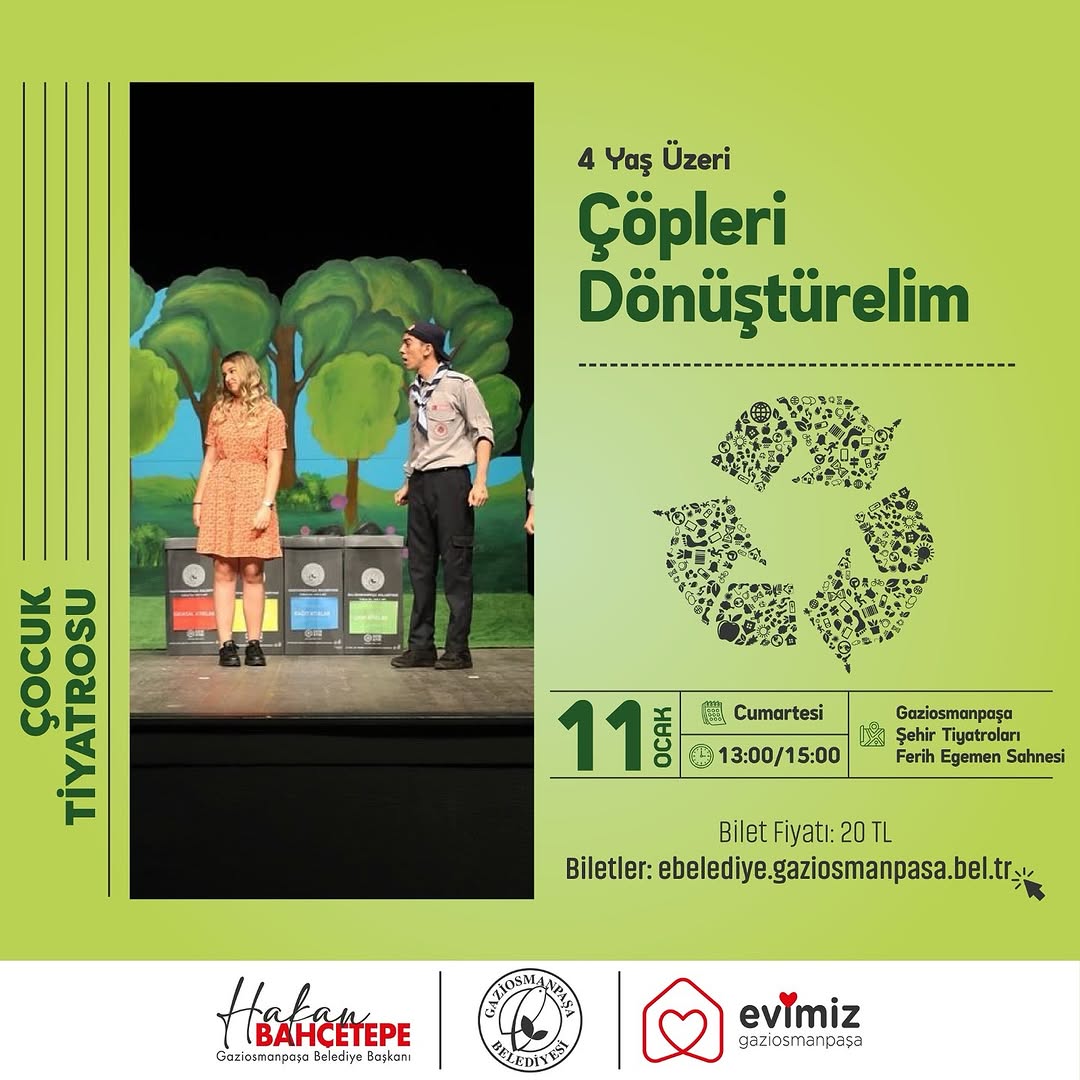 Gaziosmanpaşa Belediyesi - Çocuk Tiyatrosu "Çöpleri Dönüştürelim"