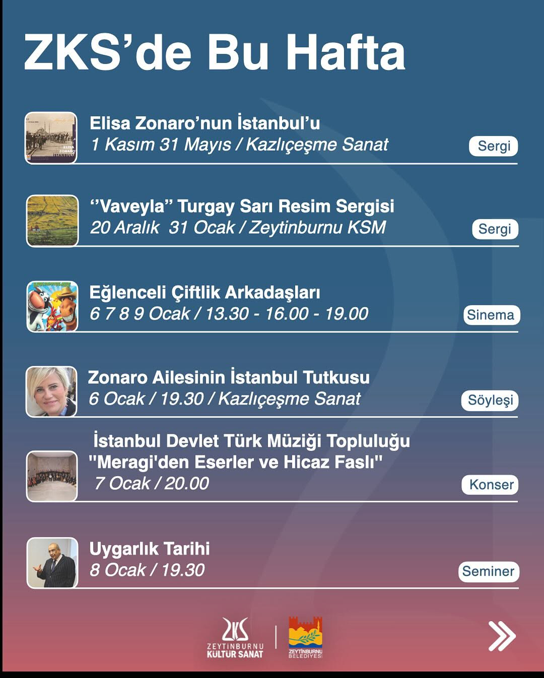 Zeytinburnu - ZKS'de Bu Hafta