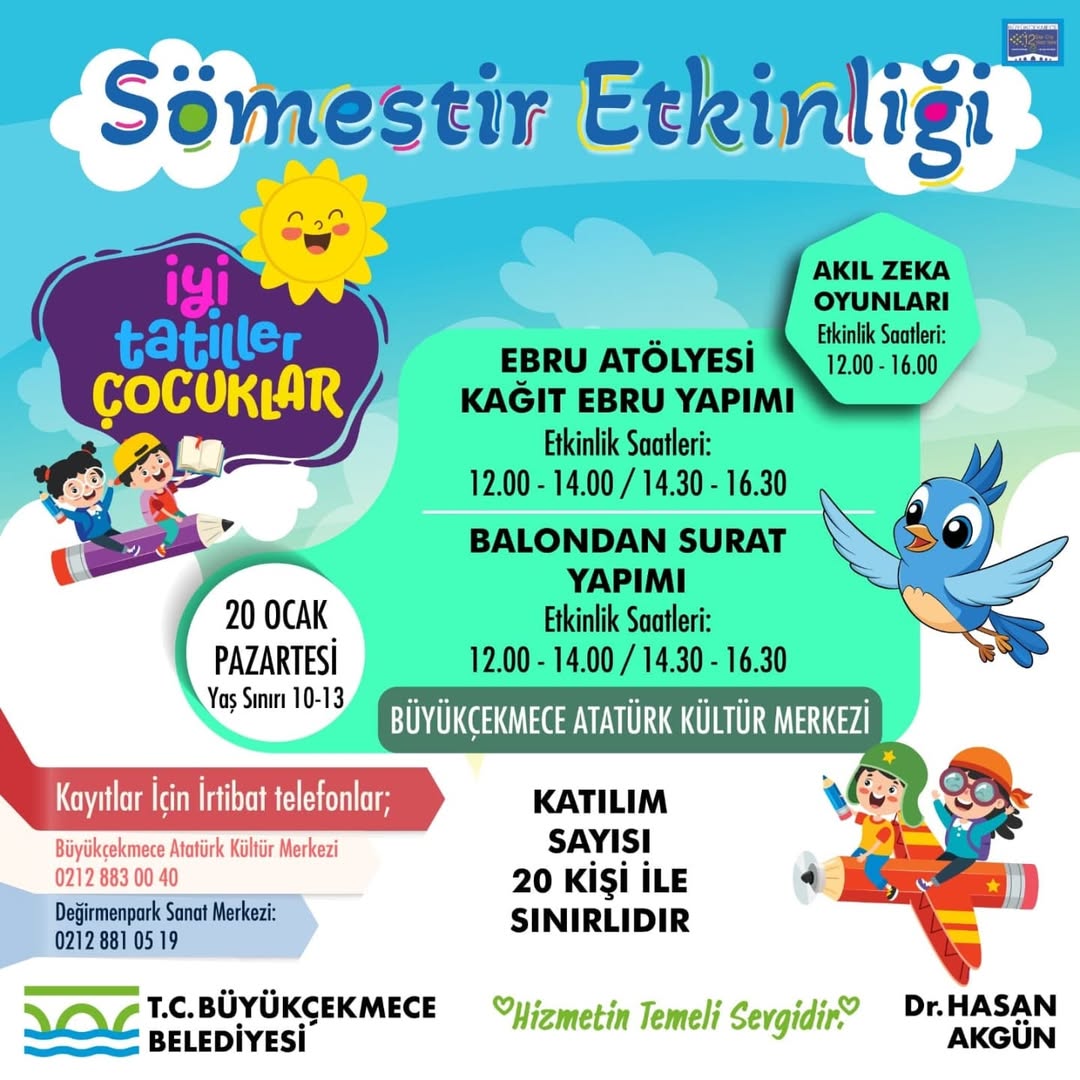 Büyükçekmece Belediyesi - Sömestr Etkinlikleri