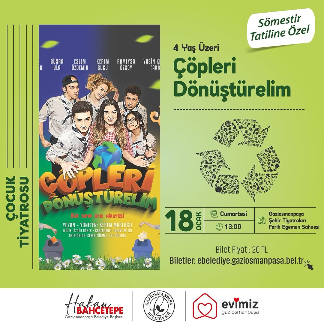 Gaziosmanpaşa Belediyesi - Çocuk Tiyatrosu "Çöpleri Dönüştürelim"