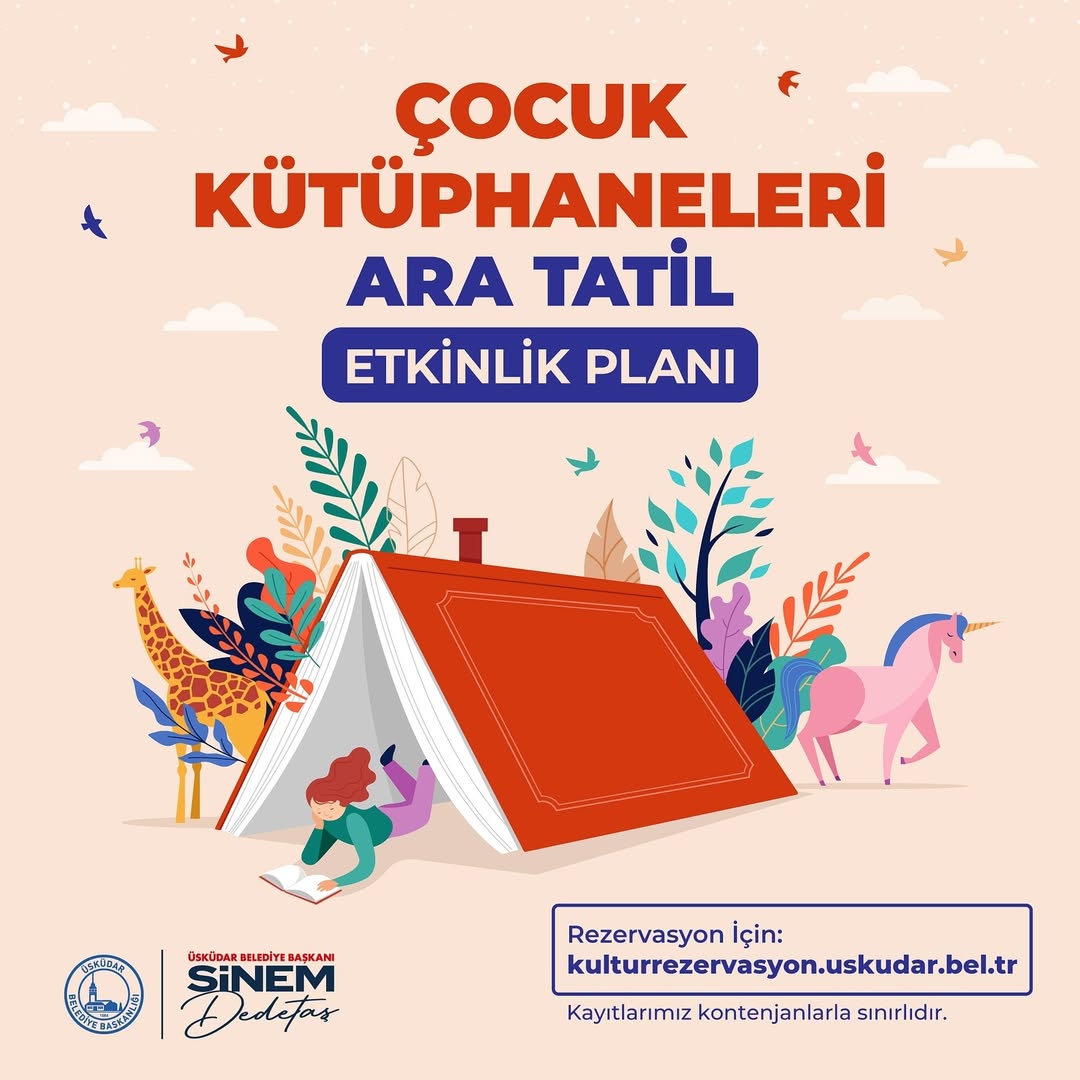 Üsküdar Kültür Sanat - Çocuk Kütüphaneleri Ara Tatil Etkinlik Planı