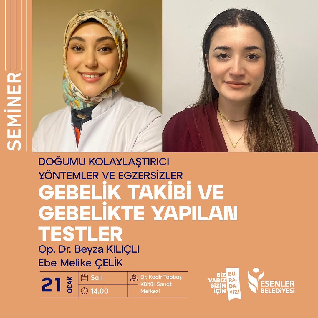 Esenler Belediyesi - Gebelik takibi ve Gebelikte yapılan testler