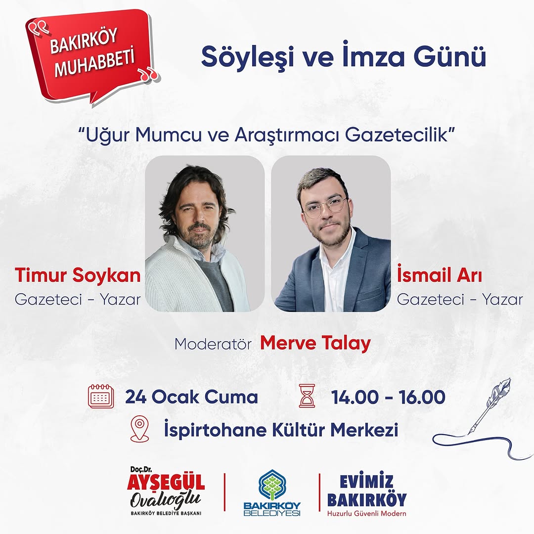 Bakırköy Belediyesi - "Uğur Mumcu ve Araştırmacı Gazetecilik” Söyleşisi