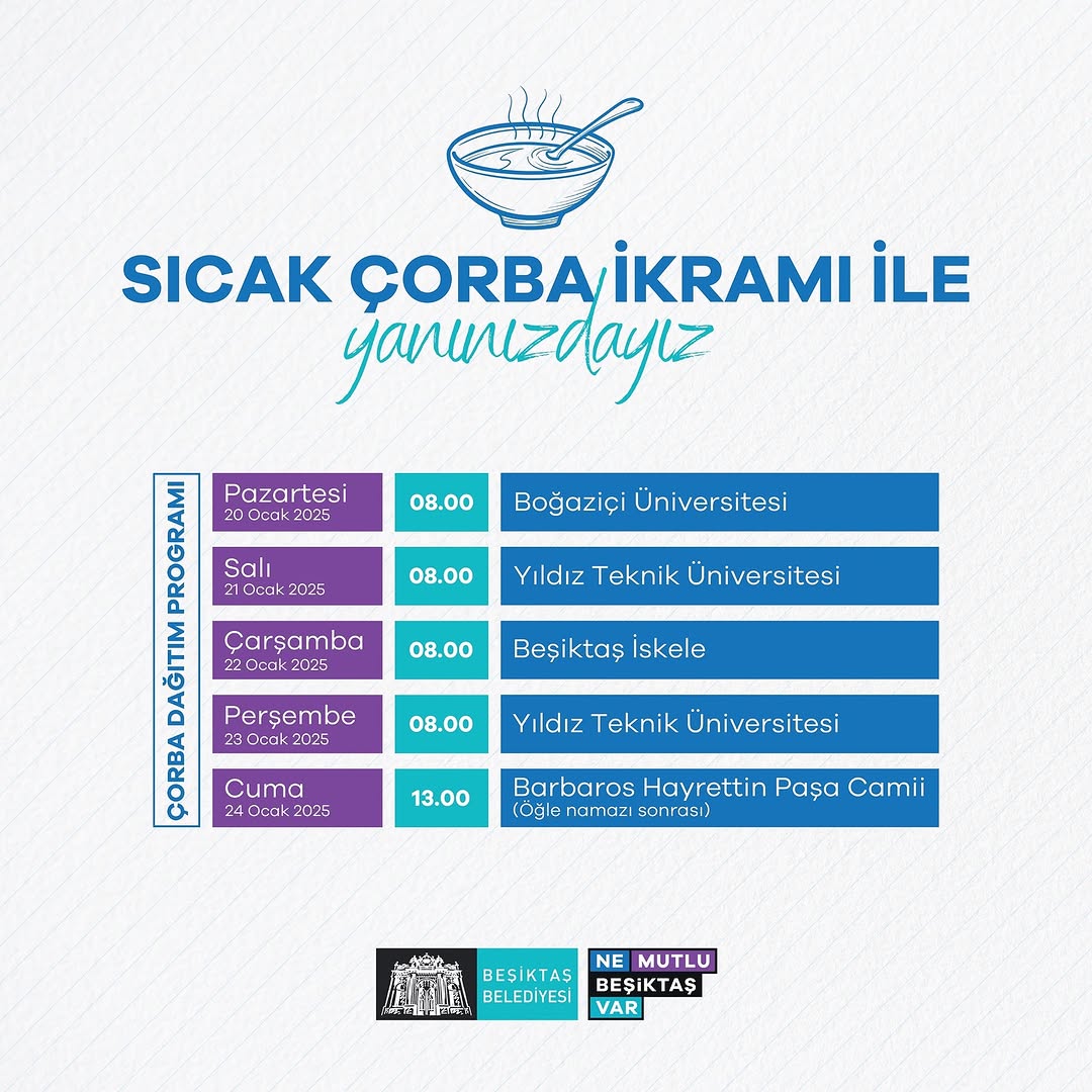 Beşiktaş Belediyesi - Sıcak Çorba İkramı