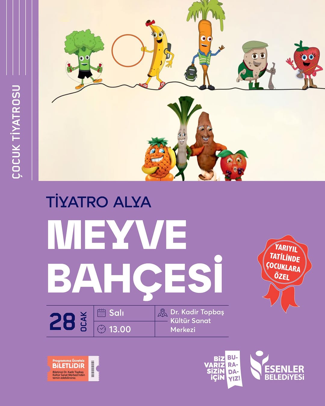 Esenler Belediyesi - Çocuk Tiyatrosu "Meyve Bahçesi"