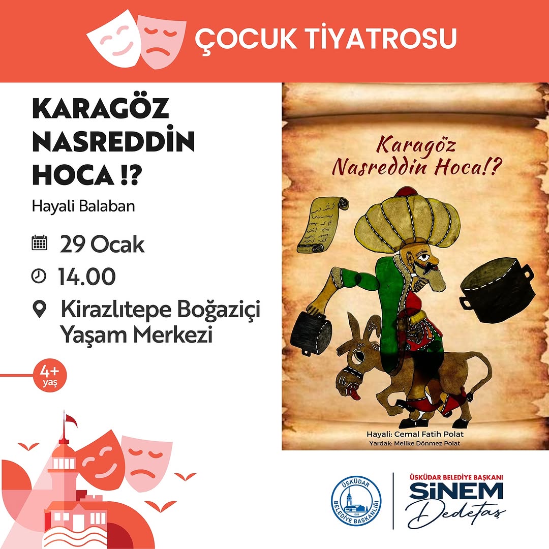 Üsküdar Kültür Sanat - 29 Ocak - 30 Ocak Çocuk Tiyatroları