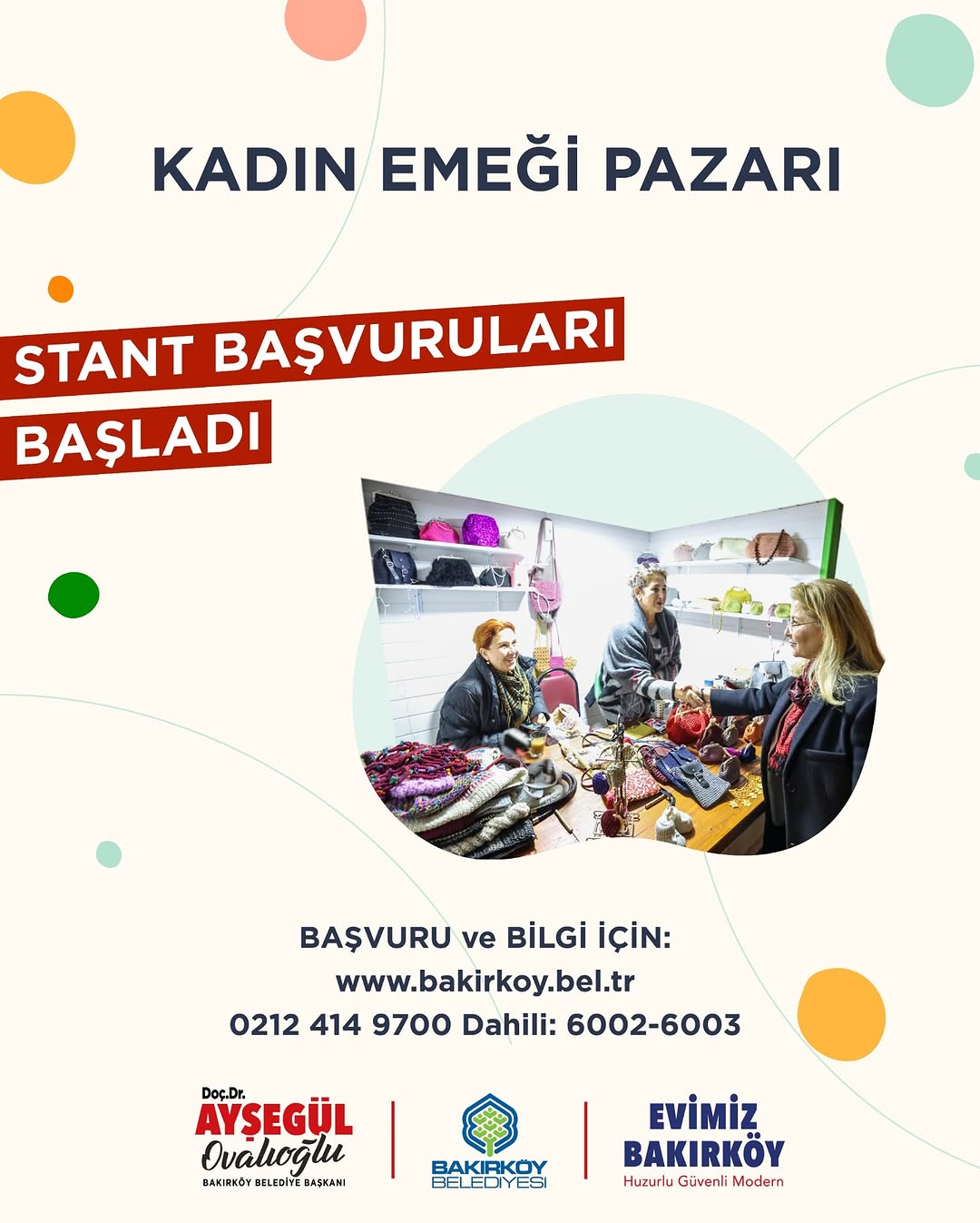 Bakırköy Belediyesi - “Kadın Emeği Pazarı” Stant Başvuruları