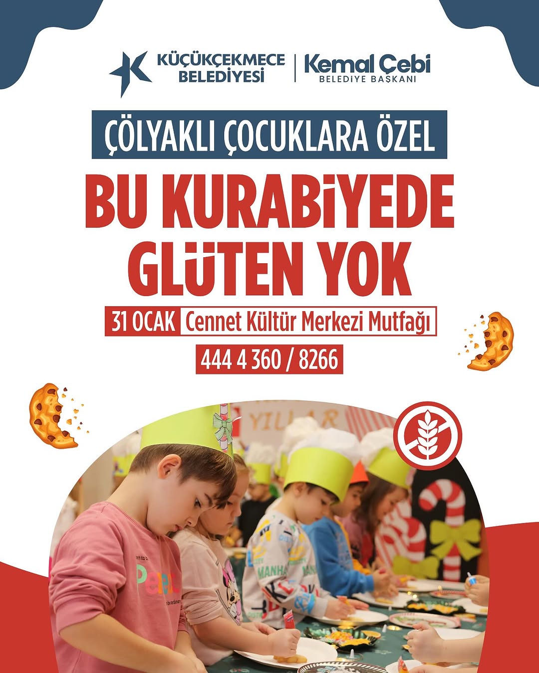 Küçükçekmece Belediyesi - Çölyaklı Çocuklara Özel "Bu Kurabiyede Gluten Yok"