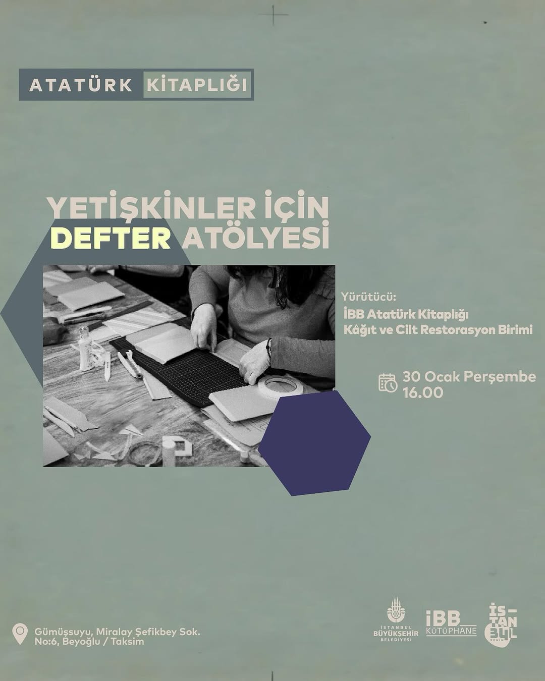 İBB Kütüphane  -  Defter Atölyesi