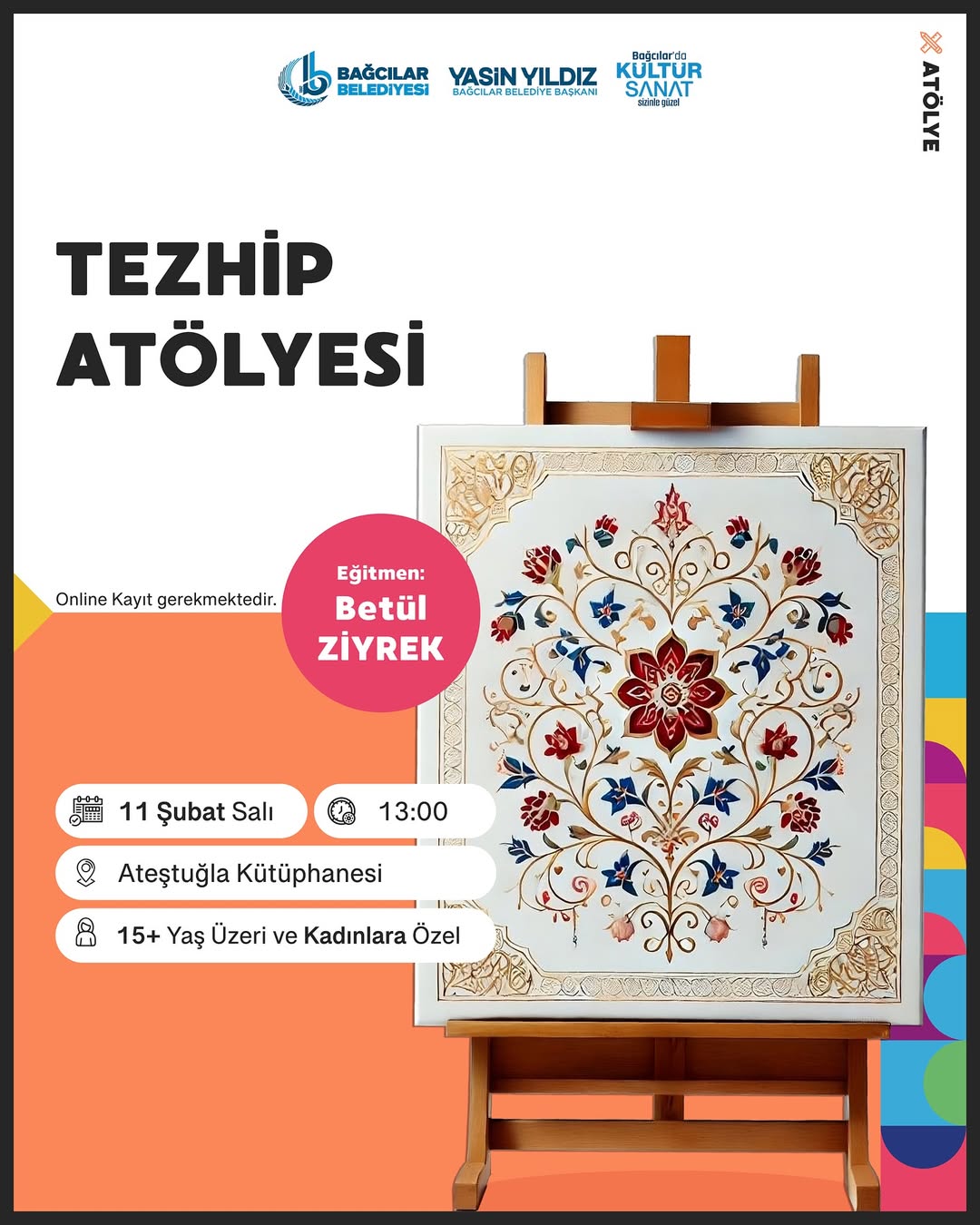 Bağcılar Belediyesi - Tezhip Atölyesi 