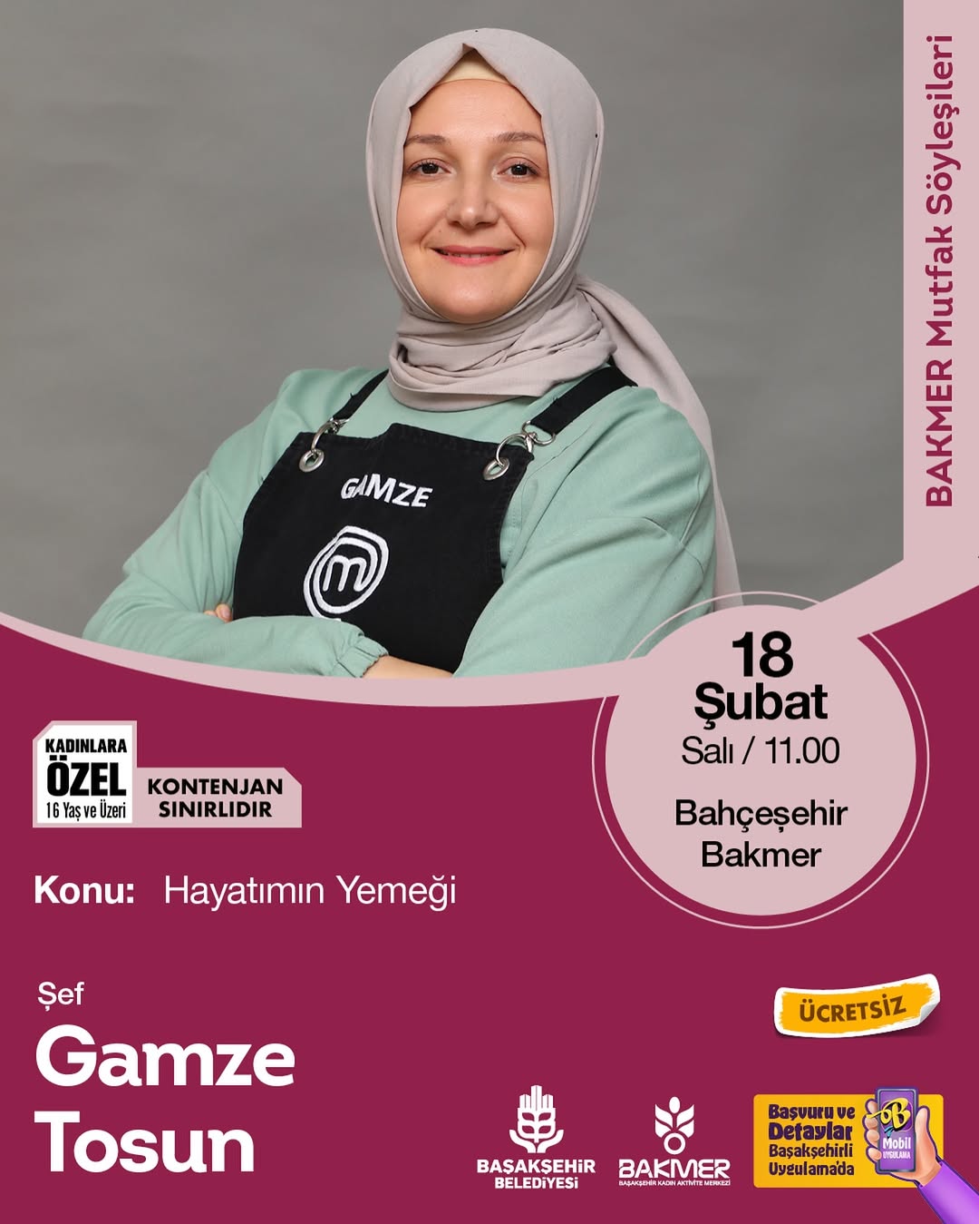 Başakşehir Belediyesi - Şef Gamze Tosun ile “Hayatımın Yemeği” Söyleşisi