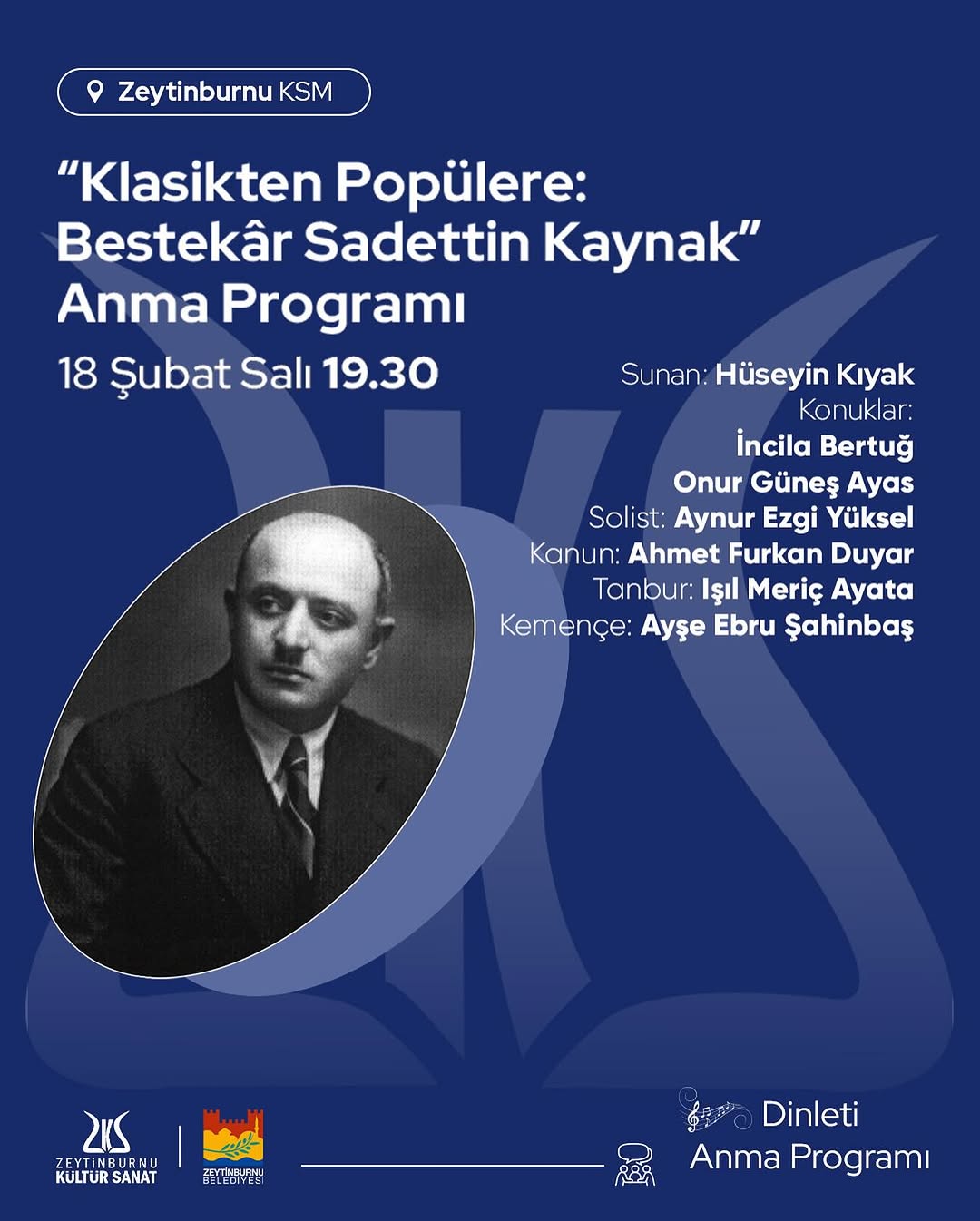 Zeytinburnu - Sadettin Kaynak Anma Programı