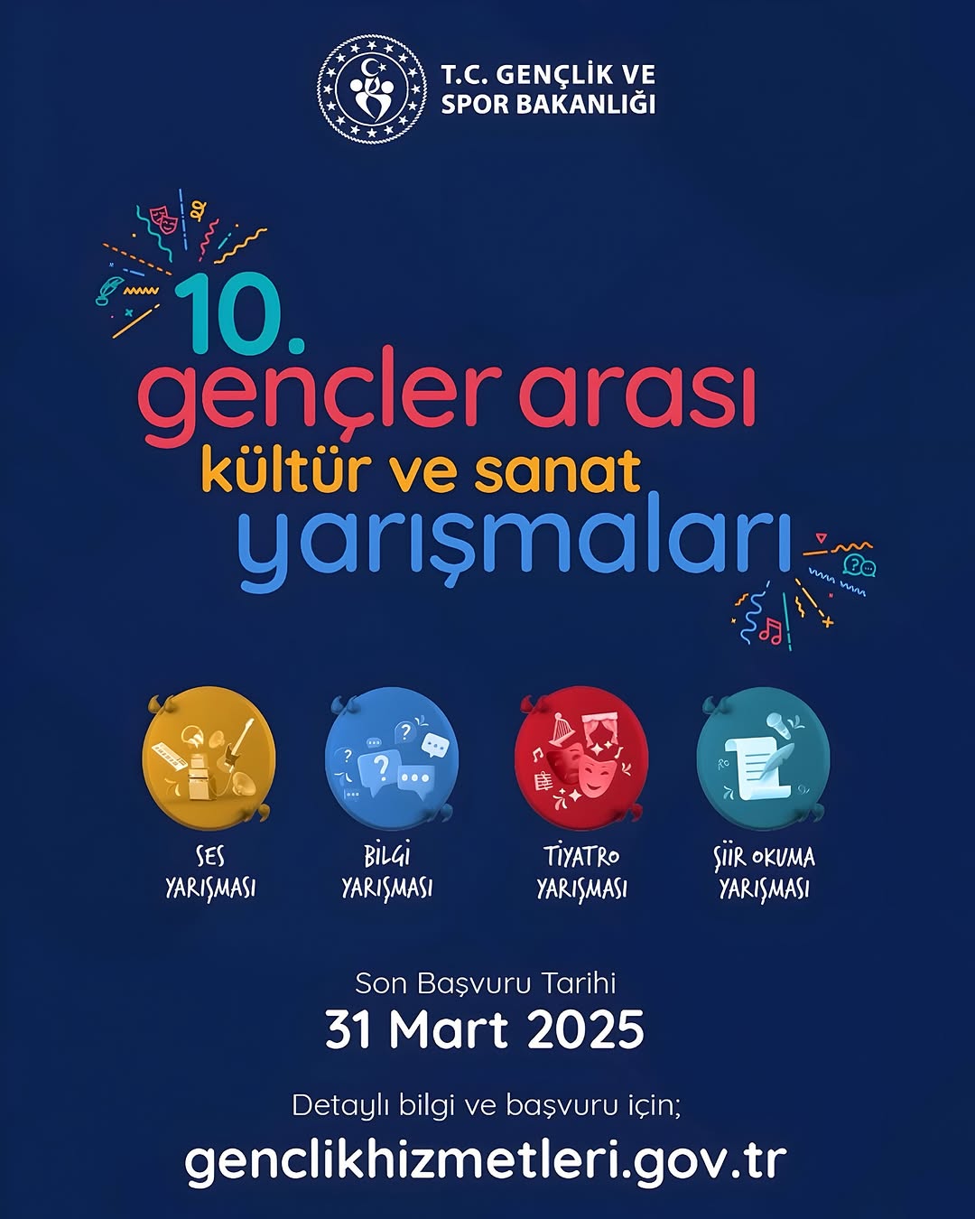Fatih Gençlik Merkezi - 10. Gençler Arası Kültür Sanat Yarışmaları