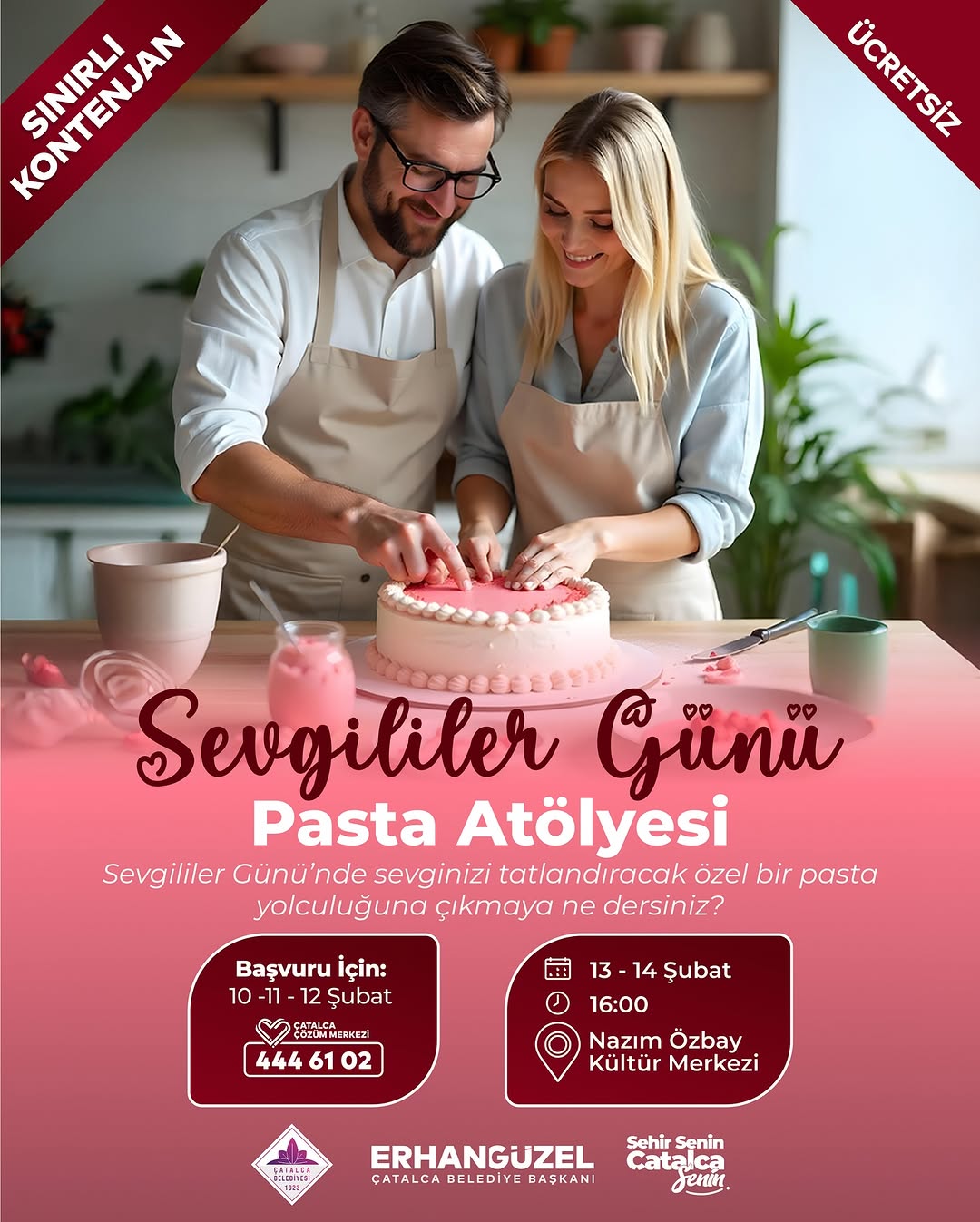 Çatalca Belediyesi - Sevgililer Günü Pasta Atölyesi