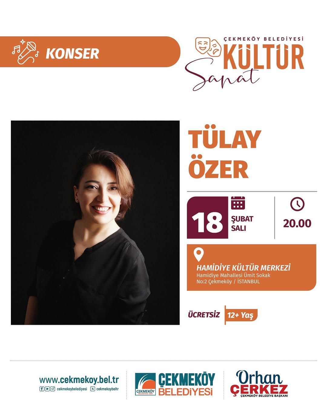 Çekmeköy Belediyesi - Konser " Tülay Özer "