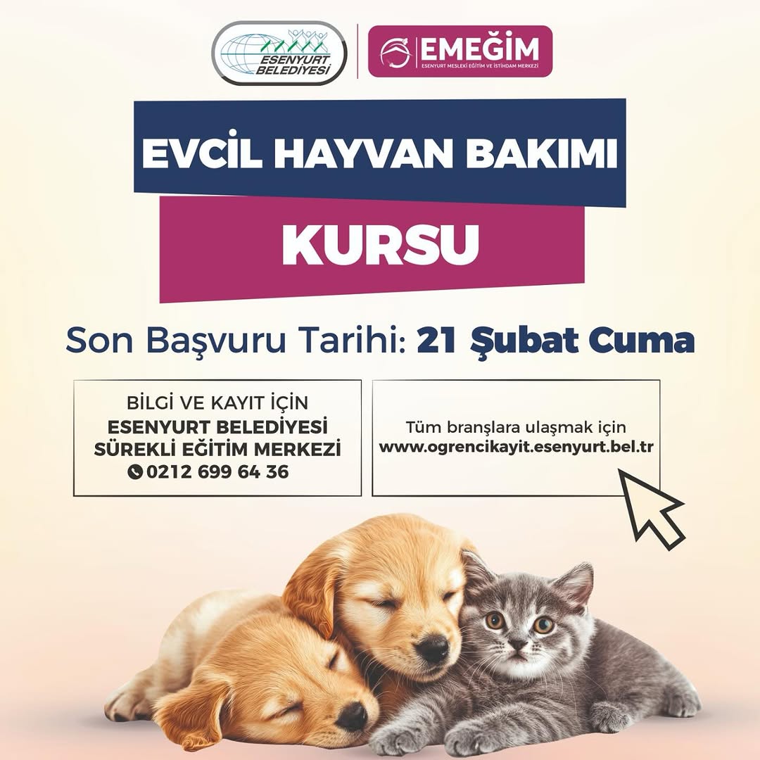 Esenyurt Belediyesi - Evcil Hayvan Bakım Kursu
