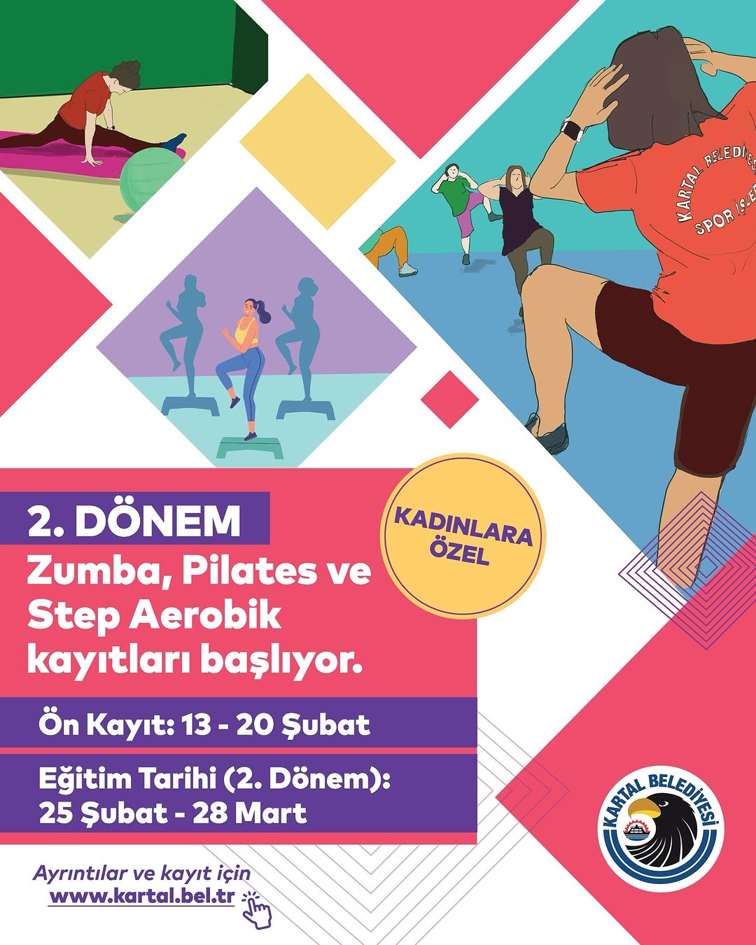 Kartal Belediyesi - umba, Pilates ve Step Aerobik