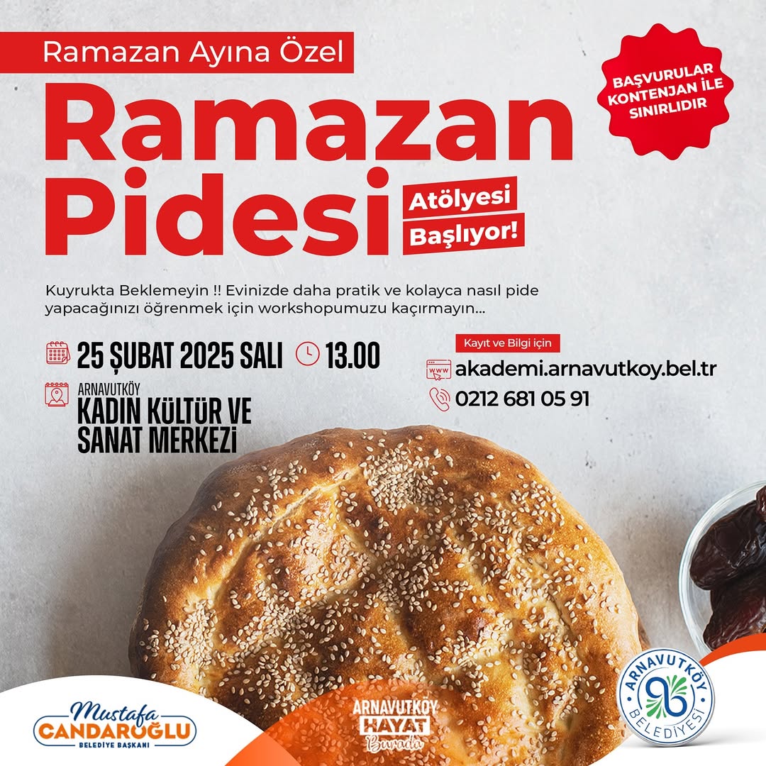 Arnavutköy Belediyesi - Ramazan Pidesi Atölyesi
