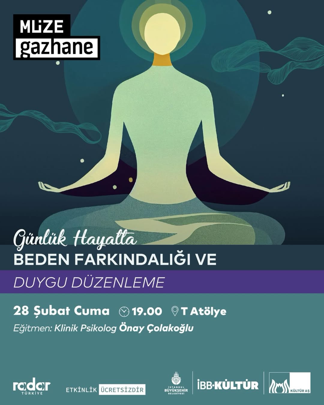Müze Gazhane - Yetişkin Atölyesi "Günlük Hayatta Beden Farkındalığı ve Duygu Düzenleme"