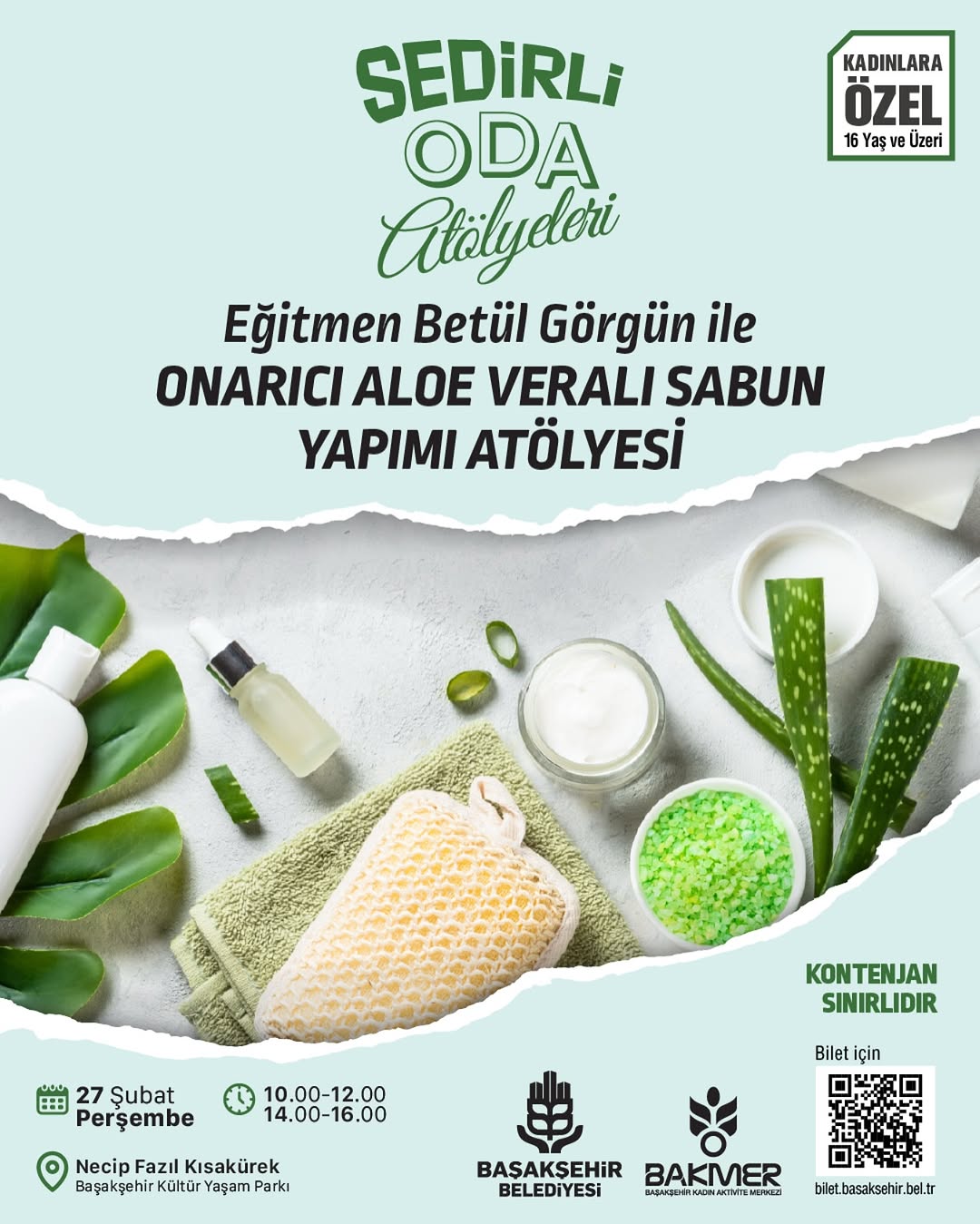 Başakşehir Belediyesi - Onarıcı Aloe Veralı Sabun Yapımı Atölyesi