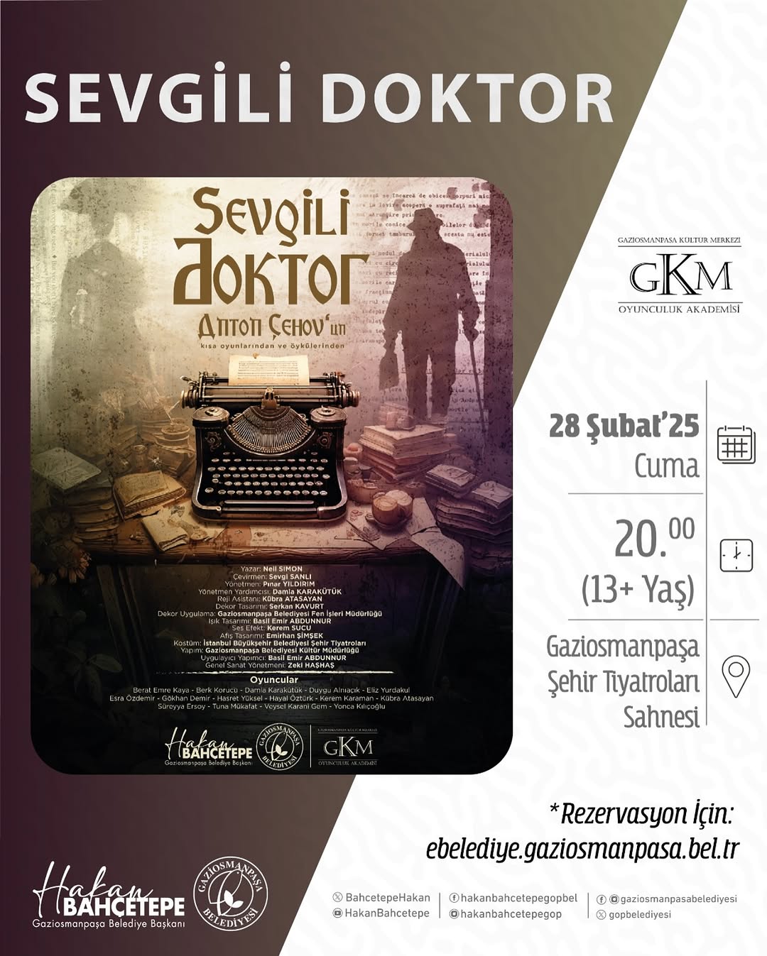 Gaziosmanpaşa Belediyesi - Sevgili Doktor” Tiyatrosu