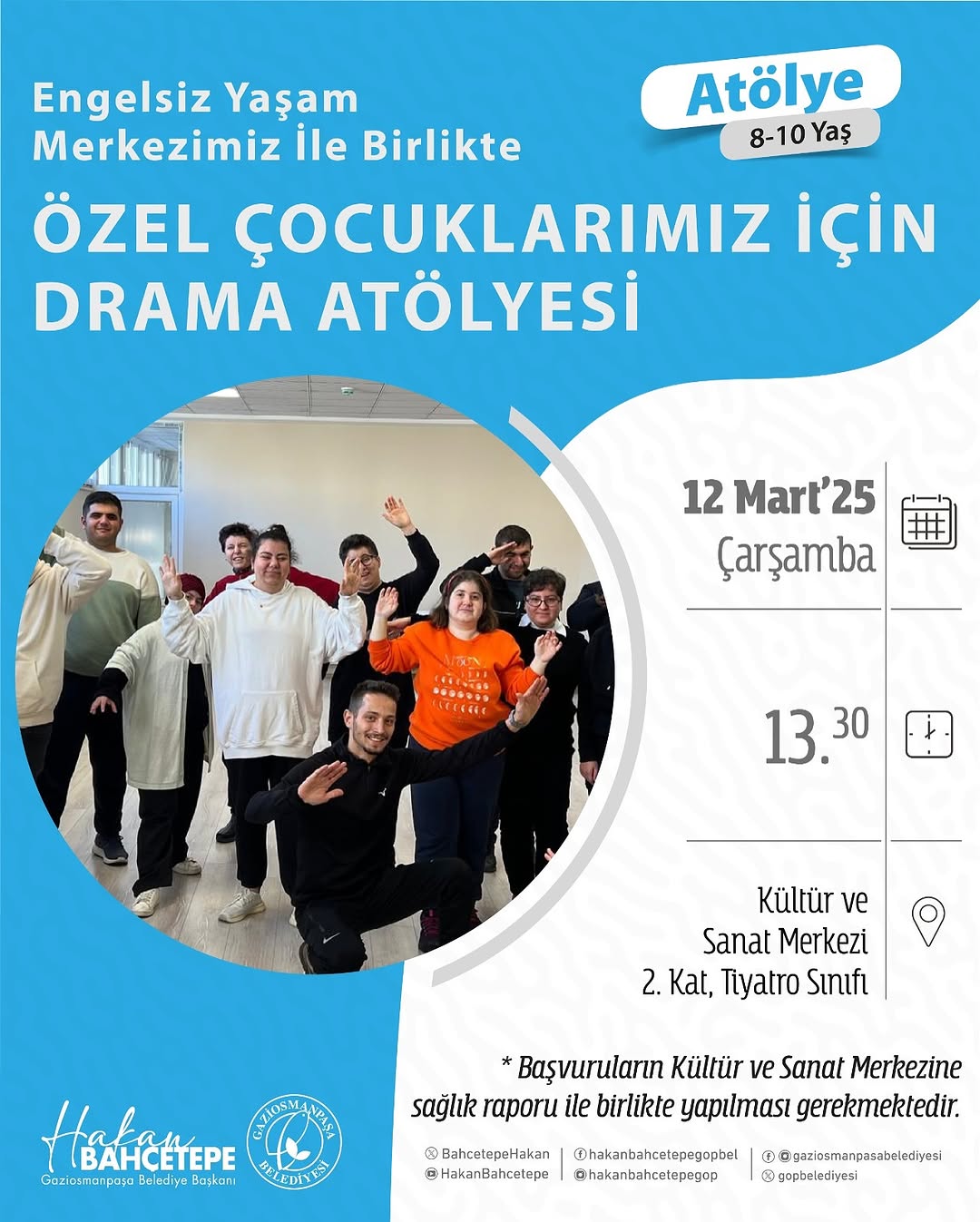 Gaziosmanpaşa Belediyesi - Özel Çocuklarımız İçin "Drama Atölyesi"