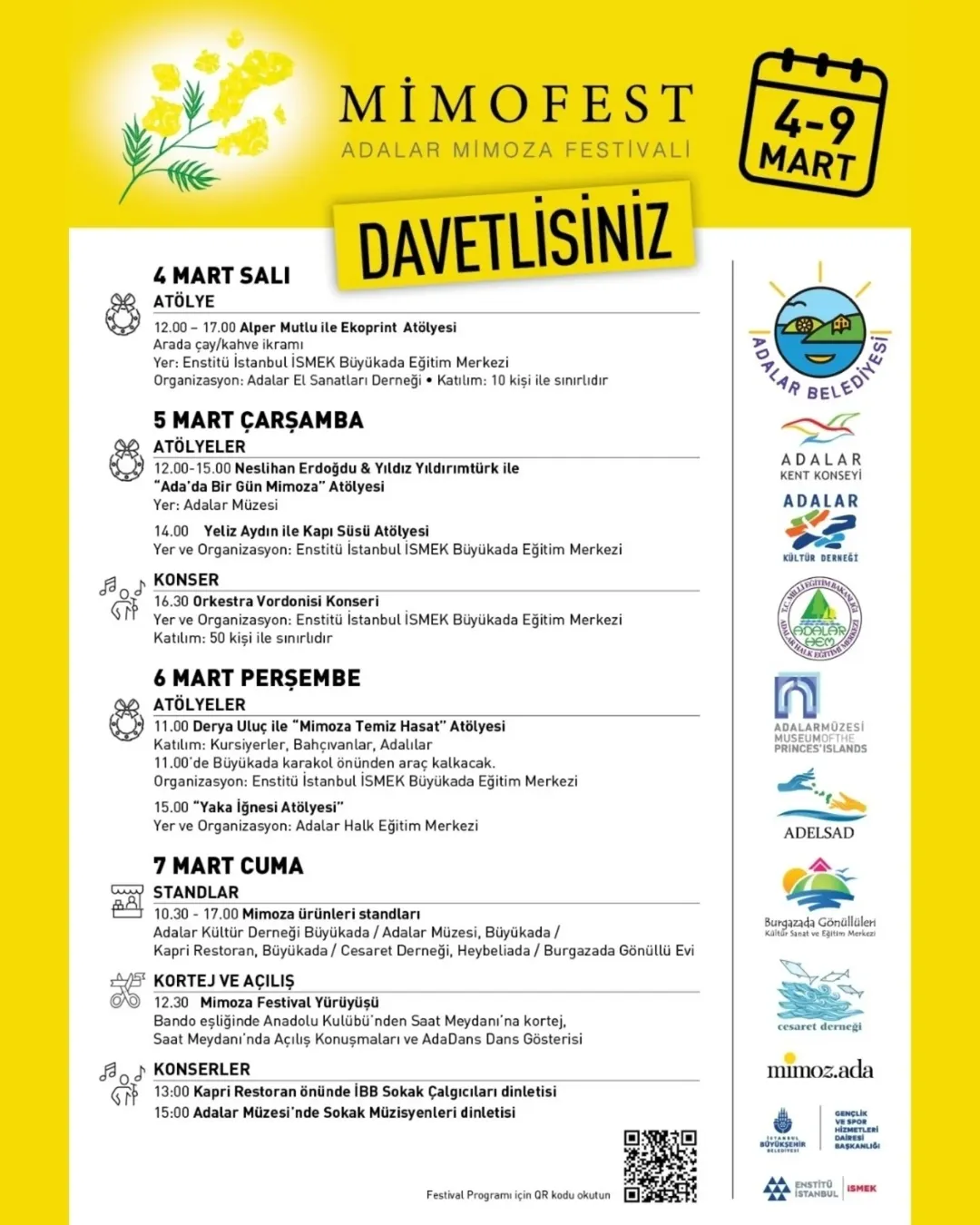 Adalar Belediyesi - Mimofest: Adalar Mimoza Festivali