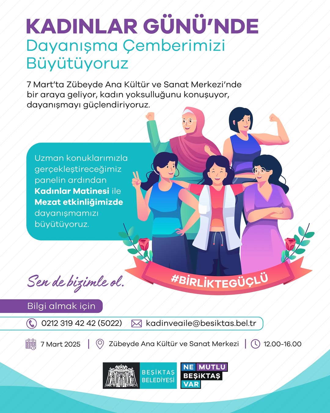 Beşiktaş Belediyesi - 8 Mart Dünya Kadınlar Günü: “Dayanışma Çemberi”