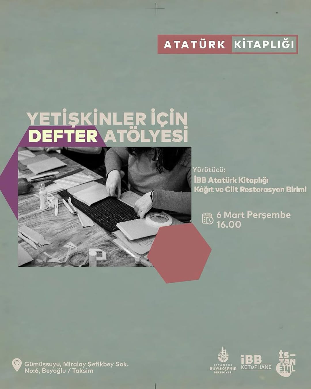İBB Kütüphane  -  Defter Atölyesi