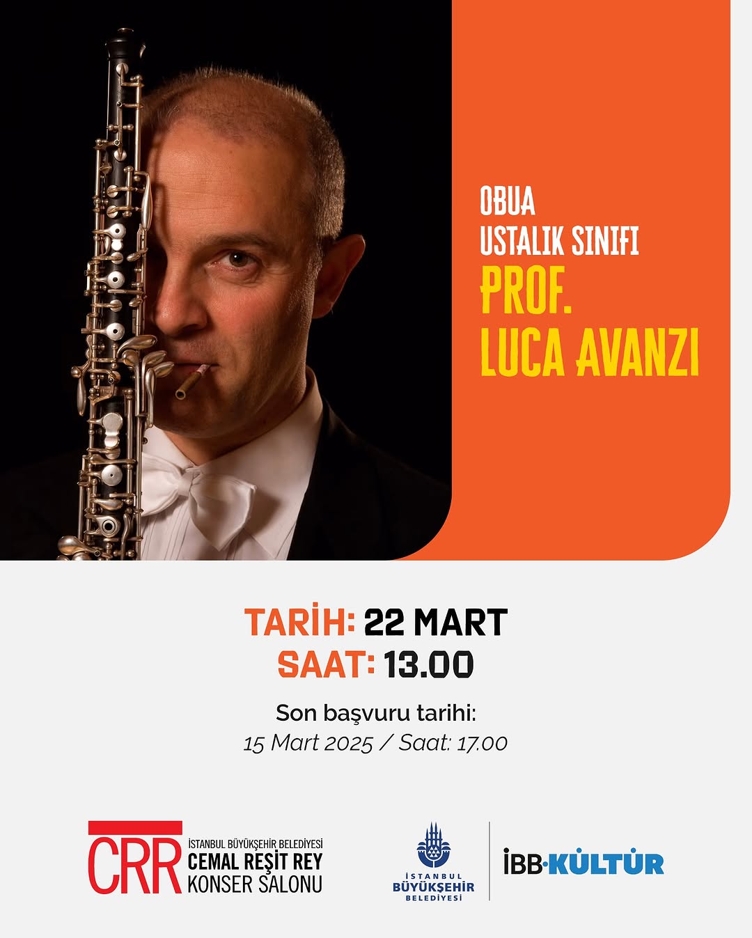 İBB Kültür  -  Obua Ustalık Sınıfı 