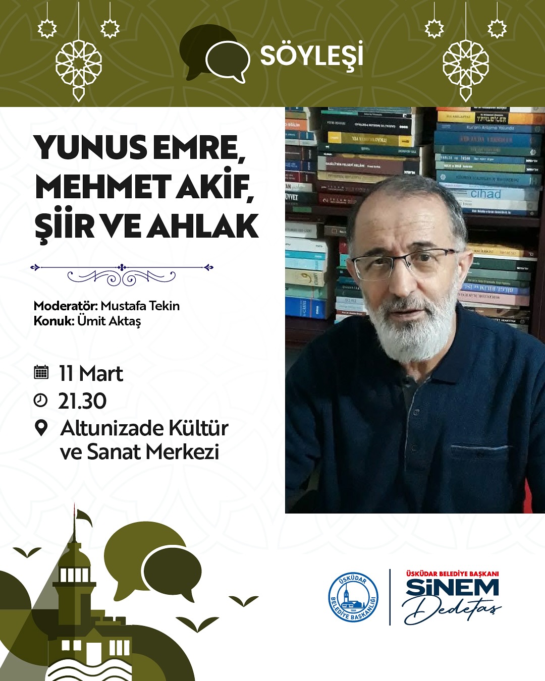 Üsküdar Kültür Sanat - 11 Mart - 12 Mart Söyleşileri