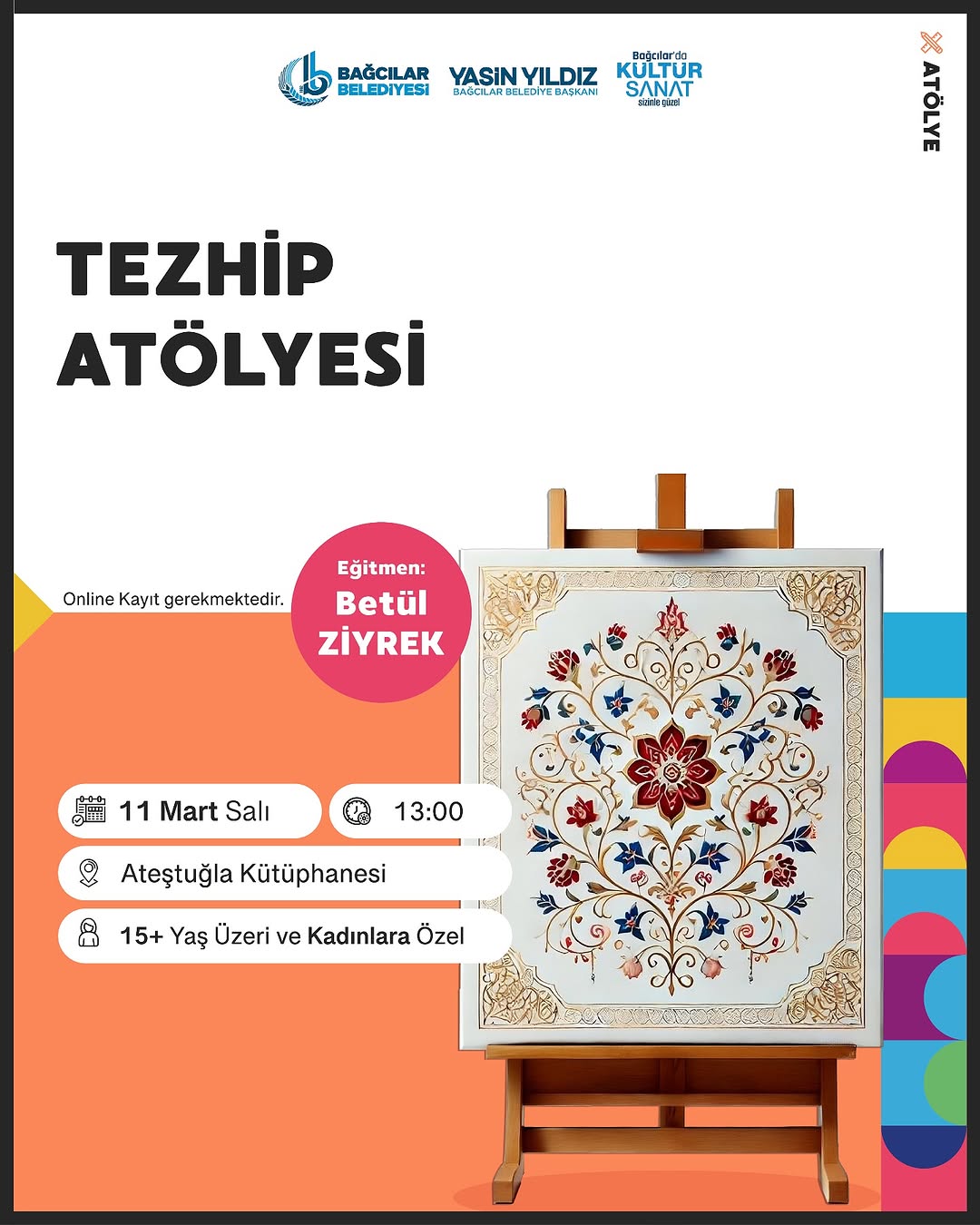 Bağcılar Belediyesi - Tezhip Atölyesi