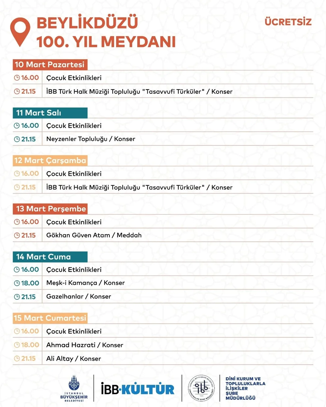 İBB Kültür  -  Beylikdüzü 100. Yıl Meydanı