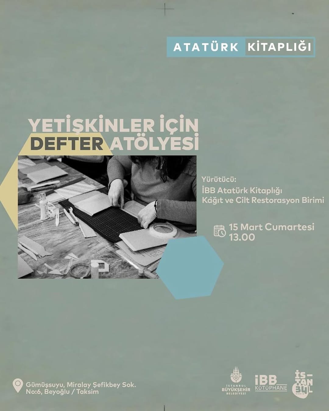 İBB Kütüphane  -  Defter Atölyesi